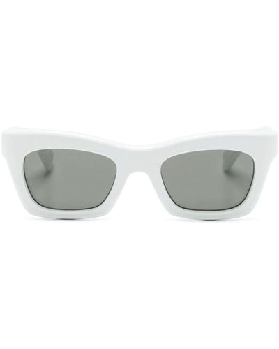 Gucci Rectangle-frame Sunglasses - Grey