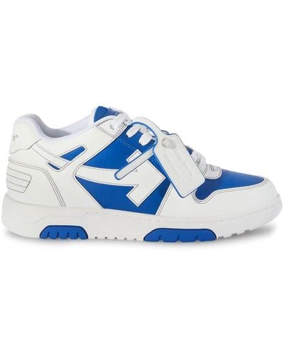 Off-White c/o Virgil Abloh Out Of Office Leren Sneakers - Blauw