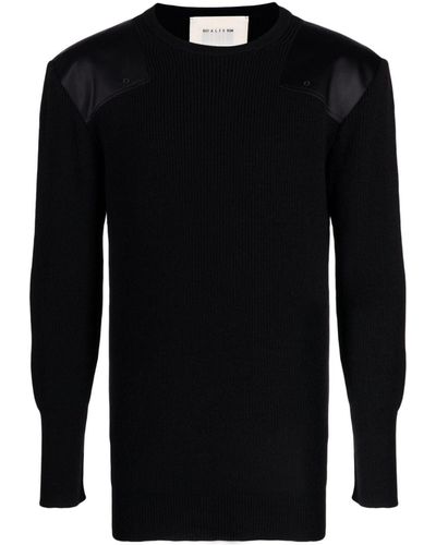 1017 ALYX 9SM Gerippter Pullover - Schwarz