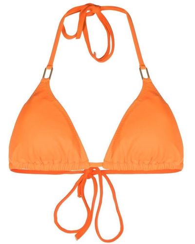 Melissa Odabash Top de bikini Cancun con diseño triangular - Naranja