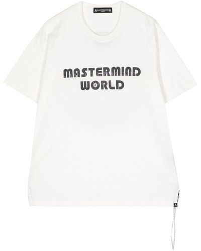 MASTERMIND WORLD T-Shirt mit Logo-Print - Weiß
