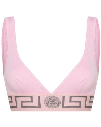 Versace Greca Border Bralette - Pink