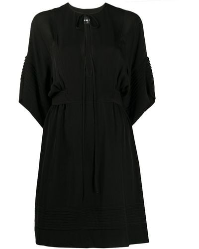 DSquared² Plunge Neck Tunic Dress - Black