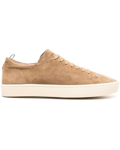 Officine Creative Lace-up Suede Trainers - Natural