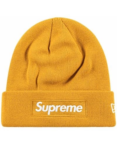 Supreme X New Era bonnet à logo Box - Orange