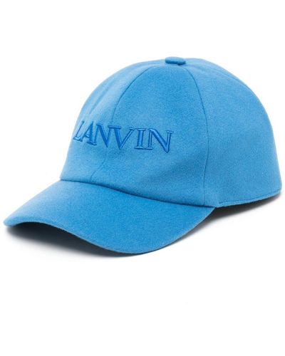 Lanvin Gorra con logo bordado - Azul