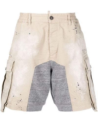 DSquared² Bermudas cargo con diseño patchwork - Multicolor