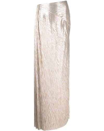 Ralph Lauren Collection Jupe longue Duvall à design plissé - Neutre