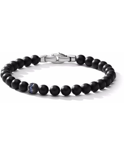 David Yurman Spiritual Beads Pavé Accent 6mm Bracelet - Black