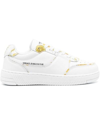 Versace Baroccoflage-print Low-top Trainers - White