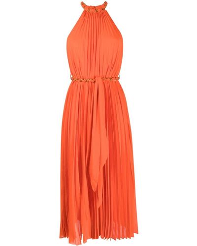 Zimmermann Kleid mit Neckholder - Orange