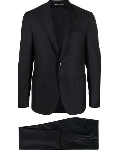 Canali Costume à veste à simple boutonnage - Noir