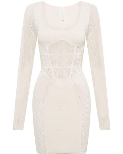 Dion Lee Sport Crochet-knit Mini Dress - White