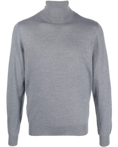 Corneliani Roll-neck Long-sleeve Sweater - Gray