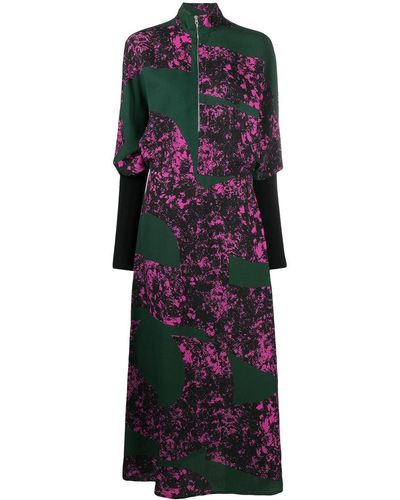 Colville Vestido con estampado floral - Verde