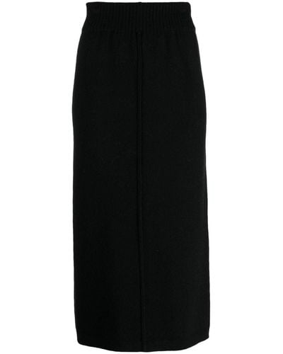 Pringle of Scotland Inverted-seam Pencil Skirt - Black