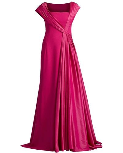 Tadashi Shoji McKenna Abendkleid mit Schärpe - Pink