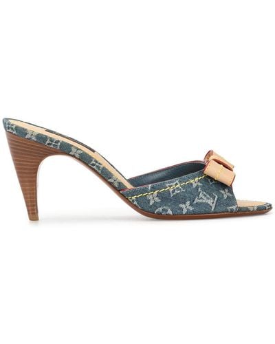 Louis Vuitton Mules à motif monogrammé - Bleu