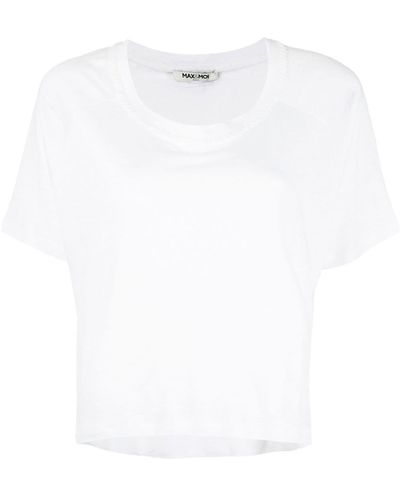 Max & Moi ファインニットtシャツ - ホワイト