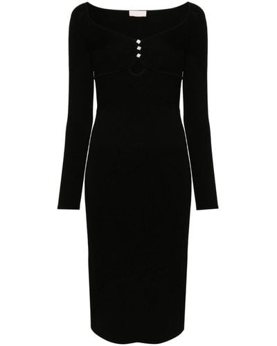 Liu Jo Long-sleeve Knitted Dress - Black