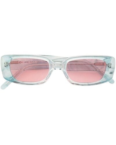 Our Legacy Transparent Oval Frame Sunglasses - Pink