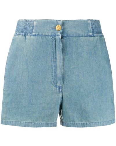 Gucci Piped Chambray Shorts - Blue