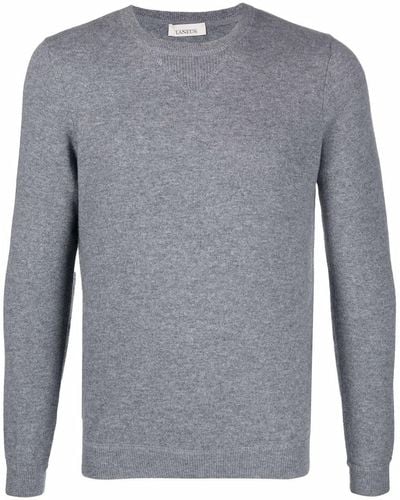 Laneus Knitted Cashmere Sweater - Grey