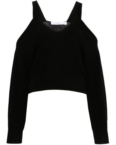 IRO Mahala Off-shoulder Sweater - Black
