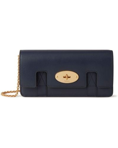 Mulberry East West Bayswater Clutch - Blauw