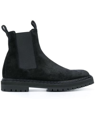 Officine Creative Suede Ankle Boots - Black