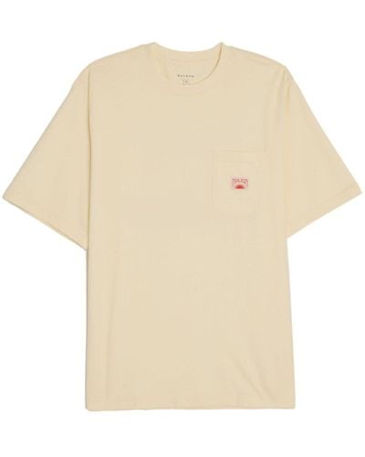 Malbon Golf Logo-print Cotton T-shirt - Natural