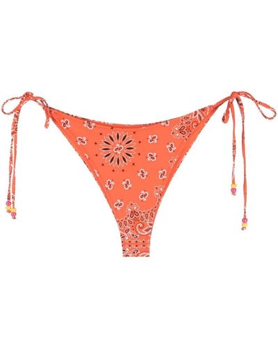 Mc2 Saint Barth Bas de bikini Marielle à imprimé bandana - Orange