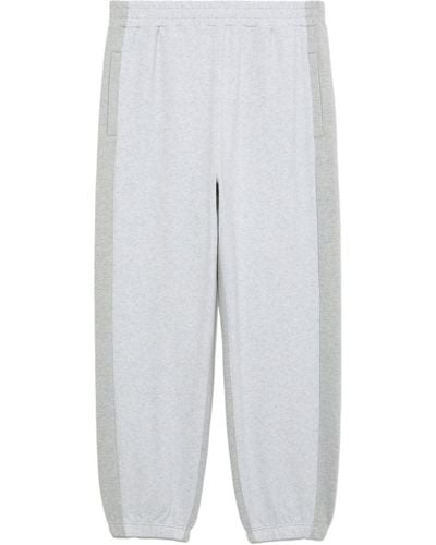 FIVE CM Two-tone Cotton-blend Track Trousers - White