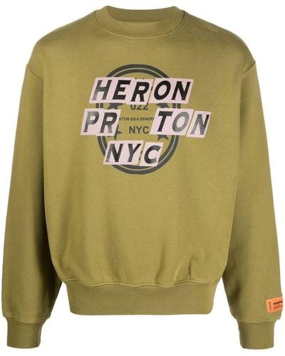 Heron Preston Sweatshirt mit grafischem Print - Grün