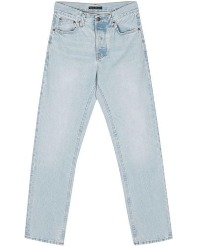 Nudie Jeans Rad Rufus High-rise Straight Jeans - Blue