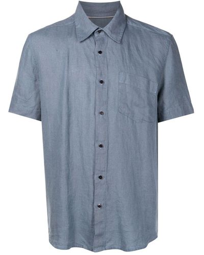 Osklen Short-sleeved Flax Shirt - Blue