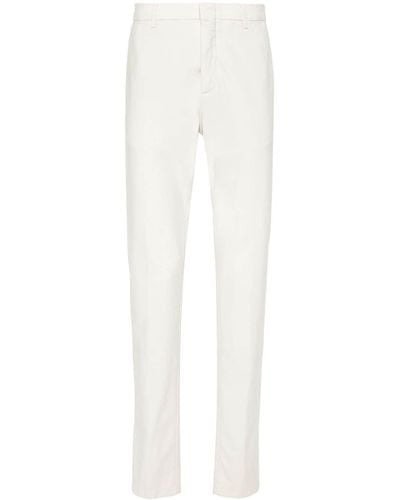 Eleventy Stretch-cotton Chino Pants - White