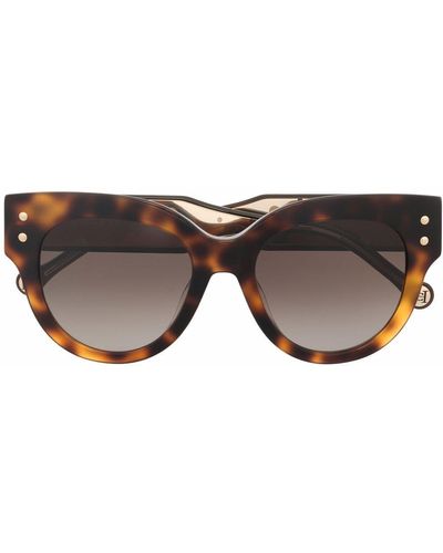 Carolina Herrera Round-frame Sunglasses - Brown