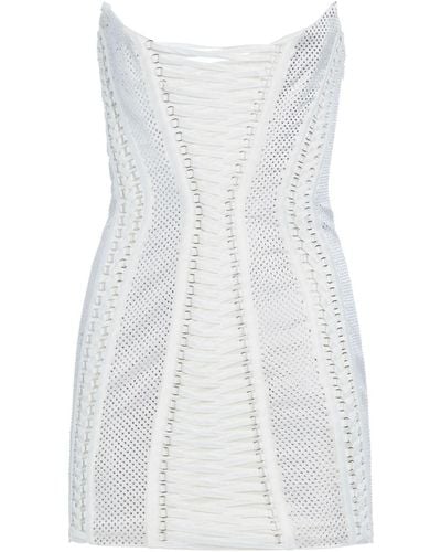 retroféte Mirielle Embellished Dress - White