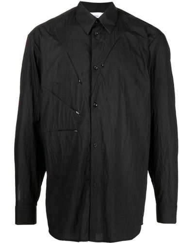 Post Archive Faction PAF Camisa con cremallera decorativa - Negro