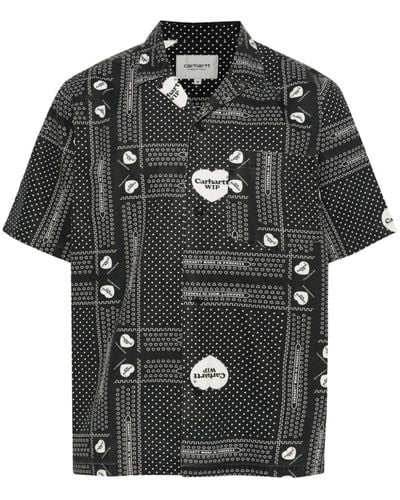 Carhartt Heart Bandana Cotton T-shirt - Black
