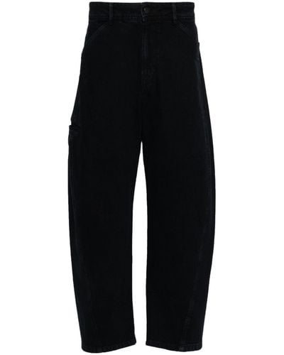 Lemaire Twisted Denim Cotton Jeans - Black