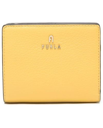 Furla Camelia Leather Wallet - Yellow