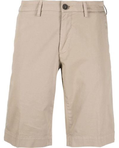Canali Slim-cut Chino Shorts - Natural