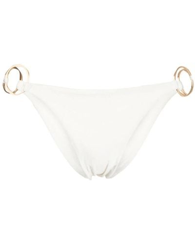 Cult Gaia Zoey Ring-detail Bikini Bottoms - White