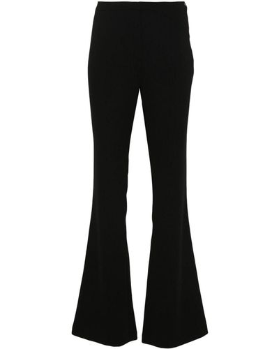 ANDREADAMO Flared-design Trousers - Black