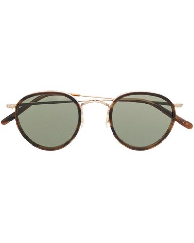 Oliver Peoples Mp-2 Round-frame Sunglasses - Brown