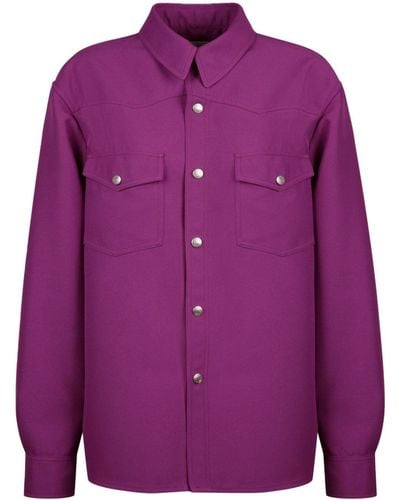 Bally Western-style Buttoned Shirt - Purple