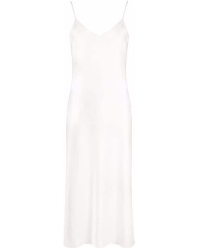 Blanca Vita サテン ドレス - ホワイト