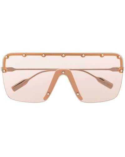 Gucci Mask-frame Sunglasses - Metallic